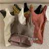 For women, this autumn and winter woolen thermal underwear with thickened fleece and a chest pad can be worn on the outside and as a base layer on the inside details Picture